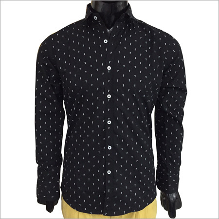 Key Print Casual Shirt