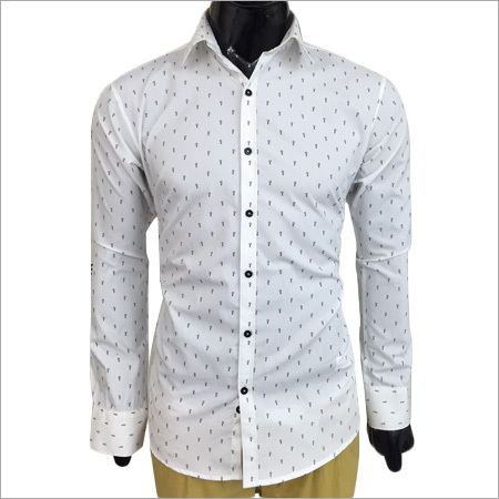 Key Print Casual Shirt