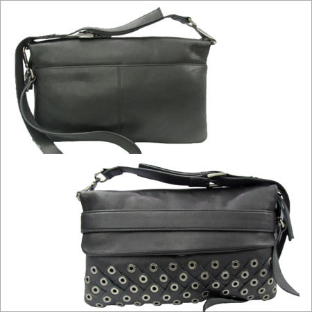 Leather Flap Clutch Bag