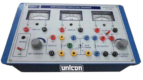 SCR CHARACTERISTICS TRAINER - Plastic, 12x8 Inches | Dual DC Power Supplies, Three Meters, Shockproof Case