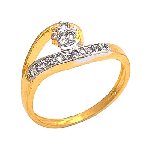 Gold Plated Cubic Zircon Ring