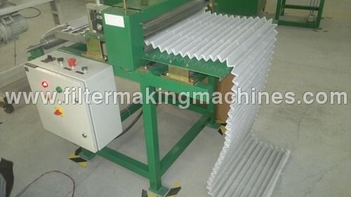 Green & White Pre Filter Rotary Pleating