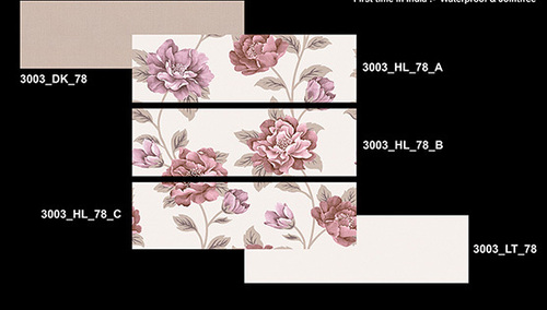 Bathroom glossy wall tiles