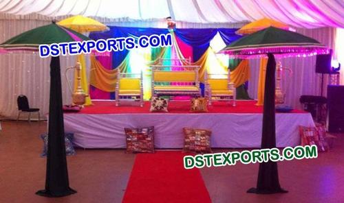 HINDU WEDDING MEHANDI STAGE SET
