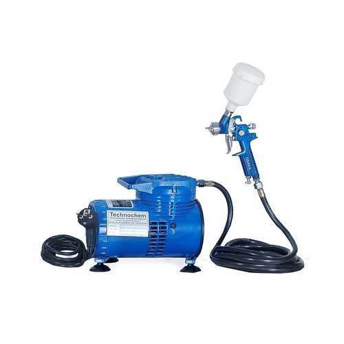 Mini Air Compressor with Touch up Spray Gun TI 140