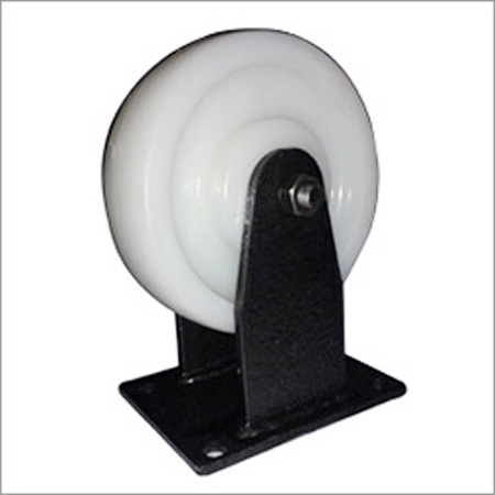 White Wheel with Fixed Castor