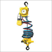 Air Chain Hoist - 2m Lift Height, Yellow | Reliable Operation, Longer Lift Stroke, Compact Design, Limit Switch for Safety