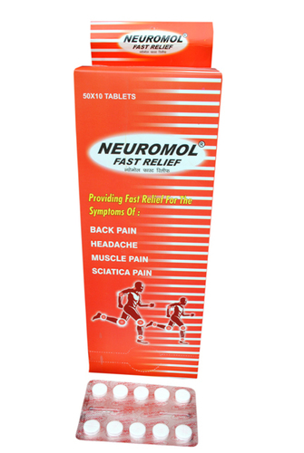 Neuromol Fast Relief Tablet - Formulations Type: Drug Solutions