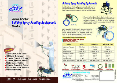 Cataloge for Building Spray Painting Machine