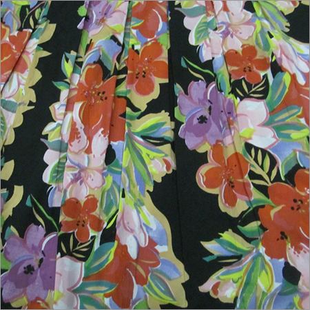 Printed Polyester Crepe Fabric