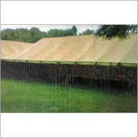 Canvas Tent - Cotton Canvas, Customizable Size, Canvas Brown Color, Rectangular Marquee Design, Wooden Frame, Single Layer, Traditional Stitching, Military Tent Style | Uv Resistant, Waterproof, Front Door With Zipper, Rope With Tensioners