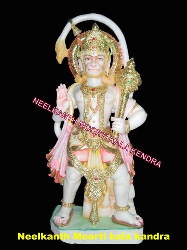 Goddess Marble Hanuman Statue 