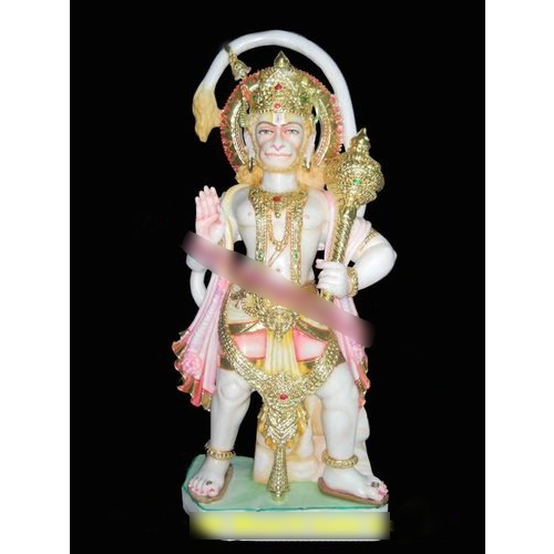 Goddess Marble Hanuman Statue