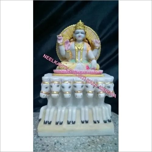 SURYA BHAGWAN MARBLE STATUE