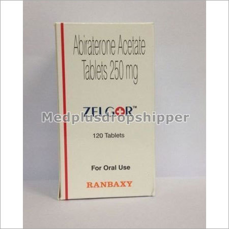 Abiraterone Acetate Tablets - 250 mg, Pack of 120 Tablets | Zelgor, Androgen Inhibitor, Cancer Treatment, Improved Survival in Prostate Cancer