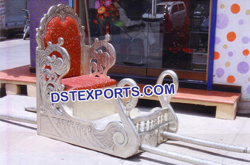 Wedding Silver Metal Swan Doli