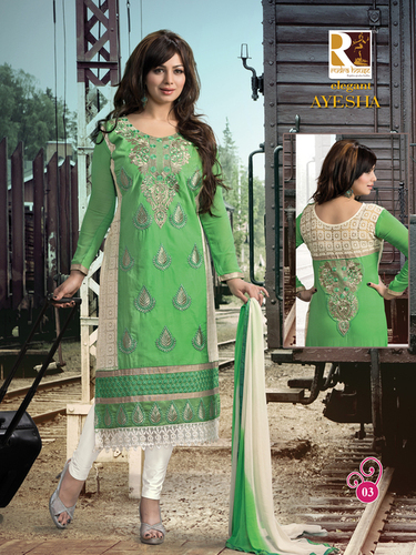 PARTY WEAR COTTON PRINTED SALWAR KAMEEZ
