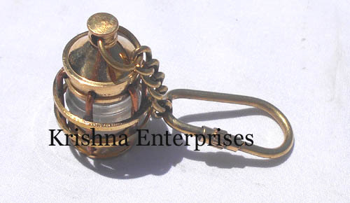 Brass Lantern Key Chain