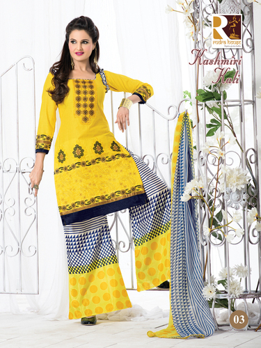 LADIES WEAR COTTON PRINTED PARTY WEAR SALWAR KAMEEZ.