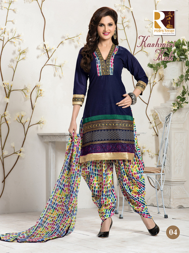 LADIES WEAR COTTON PRINTED PARTY WEAR SALWAR KAMEEZ.