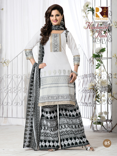 LADIES WEAR COTTON PRINTED PARTY WEAR SALWAR KAMEEZ.