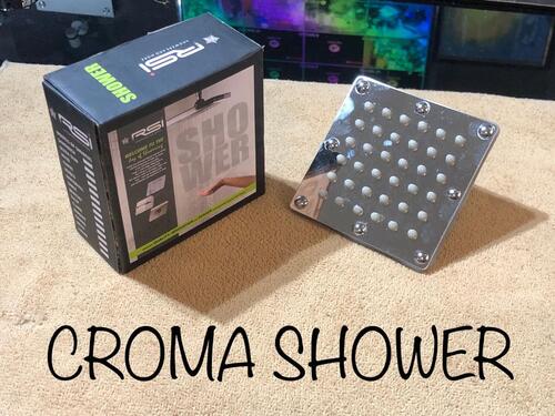 Brass Croma Shower Square 4''x4''