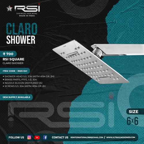 CLARO SHOWER SQUARE 6''X6''