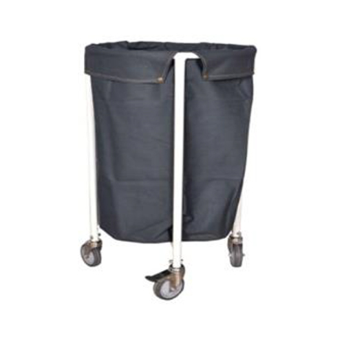 Soiled Linen Trolley (Ss) With Canvas Bag - Dimension (L*W*H): 900 Mm (H) X 500 Mm (Diameter) Millimeter (Mm)