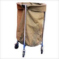 Soiled Linen Trolley (SS) With Canvas Bag