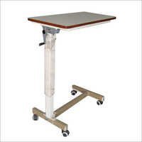 Over Bed Table Adjustable By Gear Handle