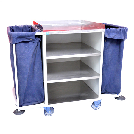 Casters With Brake Housekeeping Trolley