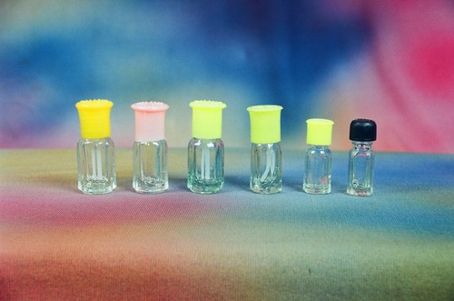 Transparent Colors Octagonal Glass Bottle