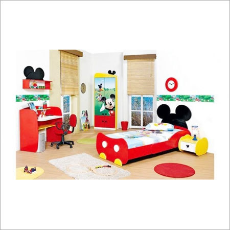 Mickey Mouse Theme - Wood MDF, Varied Dimensions, Red | Themed Decor, Durable, Child-Safe, Functional Furniture, Easy Assembly