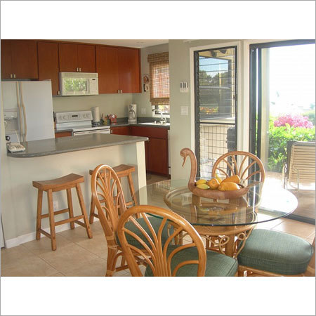 Dining Area - Wood and Glass, Seating for 4-6 | Spacious Seating, Elegant Design, Comfortable Chairs