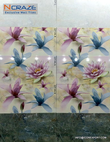 Bathroom Wall Tile Trader Morbi-India - Ceramic 30x60 cm Beige, Durable Glossy Water Resistant Tiles
