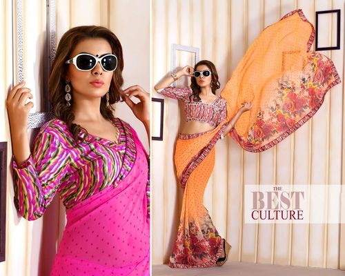 FANCY PRINTED SAREES