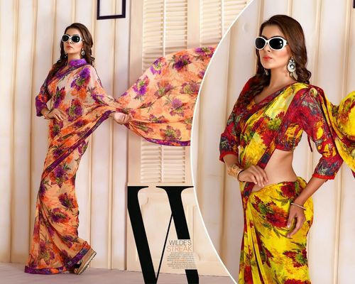 NEW  SUMMER COOL (FANCY PRINTS SAREES)