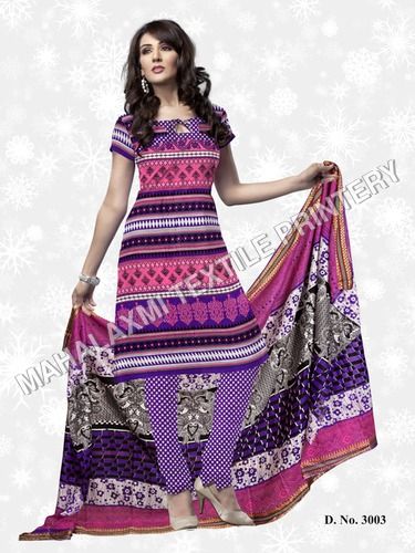 Cotton Salwar Suit Materials Neck Designs