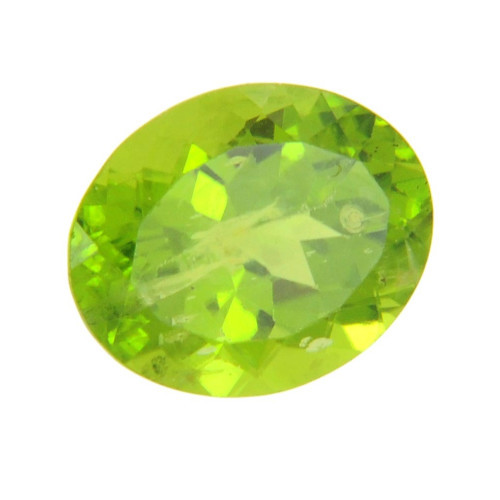 7.54 Ct IGLI Certified Oval Mixed Cut Peridot Gemstone