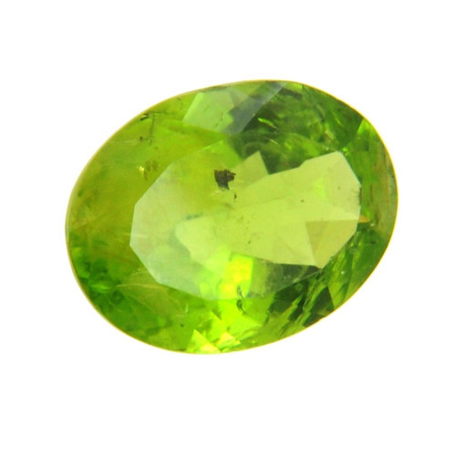 7.77 Ct IGLI Certified Oval Mixed Cut Peridot Gemstone