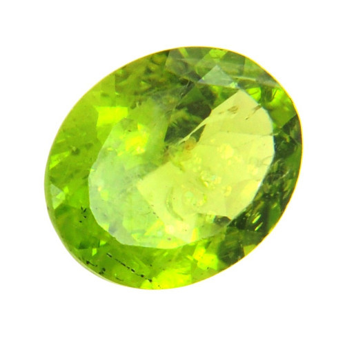 7.06 Ct IGLI Certified Oval Mixed Cut Peridot Gemstone