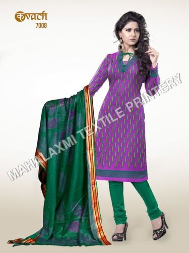 Purple Cotton Salwar Kameez