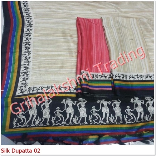Colored Silk Dupatta