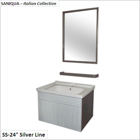 Stainless Steel Silver Line - 600X460X460 MM, Silver | Wall Hung, Rust Free, Sleek Design, Easy Install, Durable