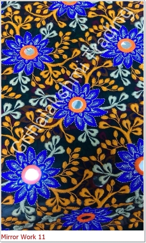 Designer Mirror Work Fabric