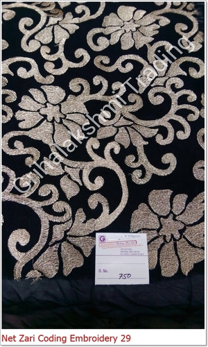Net Zari Coding Embroidery