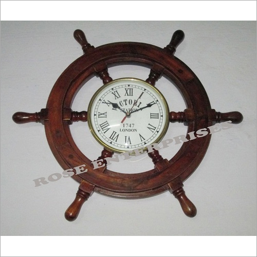 Nautical Decorative wooden ship wall clock