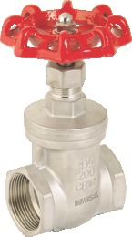 I.C 304/316 GATE VALVE SCREWED ENDS
