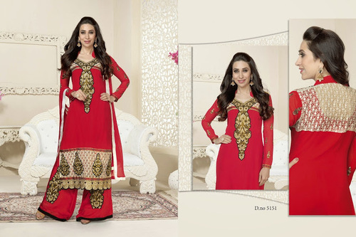 Red Palazzo Ladies Suits