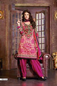 Pink Churidar Salwar Kameez